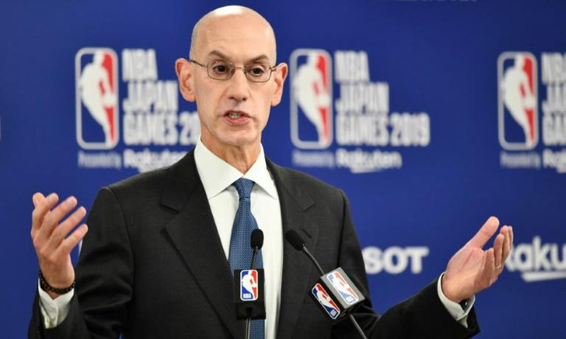 NBA commissioner Adam Silver said he supported freedom of expression in American basketball