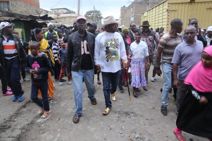 Governor Mike Sonko in Eastleigh
