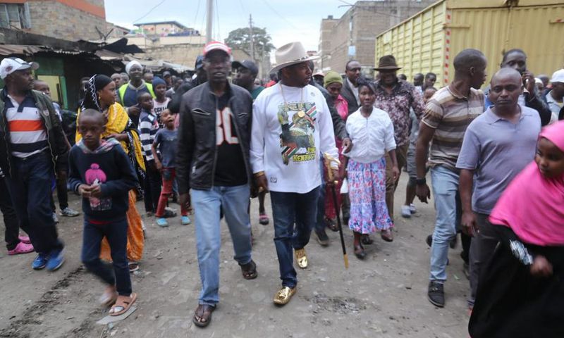 Governor Mike Sonko in Eastleigh