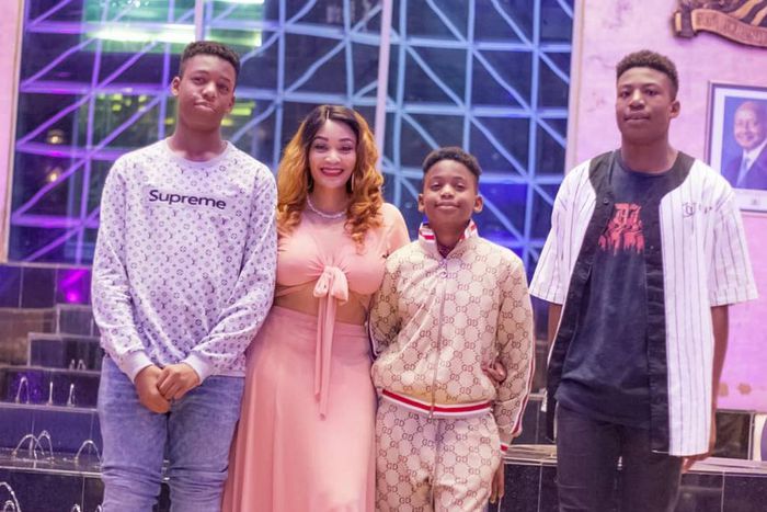 Zari Hassan with her Kids