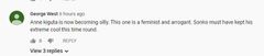 Comments from the punchline interview