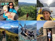 Williams visits Peru, Switzerland, Italy, and other spots on her solo adventure around the world.