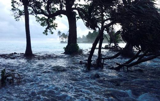 The UN issues an urgent call to arms to the world to fight climate change such as rising sea levels which threaten millions living in low-lying areas, such as here in the Marshall Islands