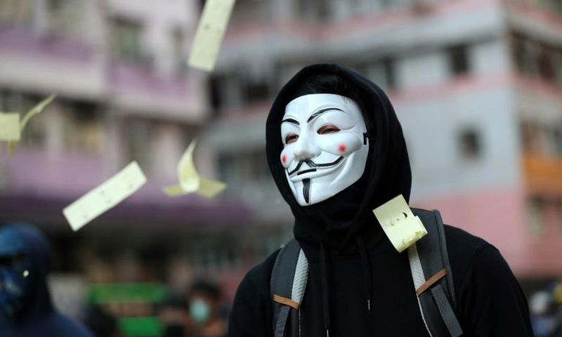 Protesters have used face masks to avoid identification -- along with helmets, goggles and respirators to protect themselves from tear gas and police projectiles