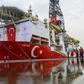 The drill ship Yavuz, at the port of Dilovasi, outside Istanbul, on June 20, ahead of deployment to Cyprus' Exclusive Economic Zone