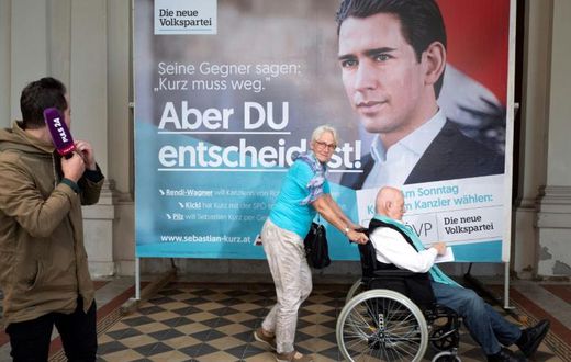Austrian centre-right poster boy Sebastian Kurz looks set to lead the next government