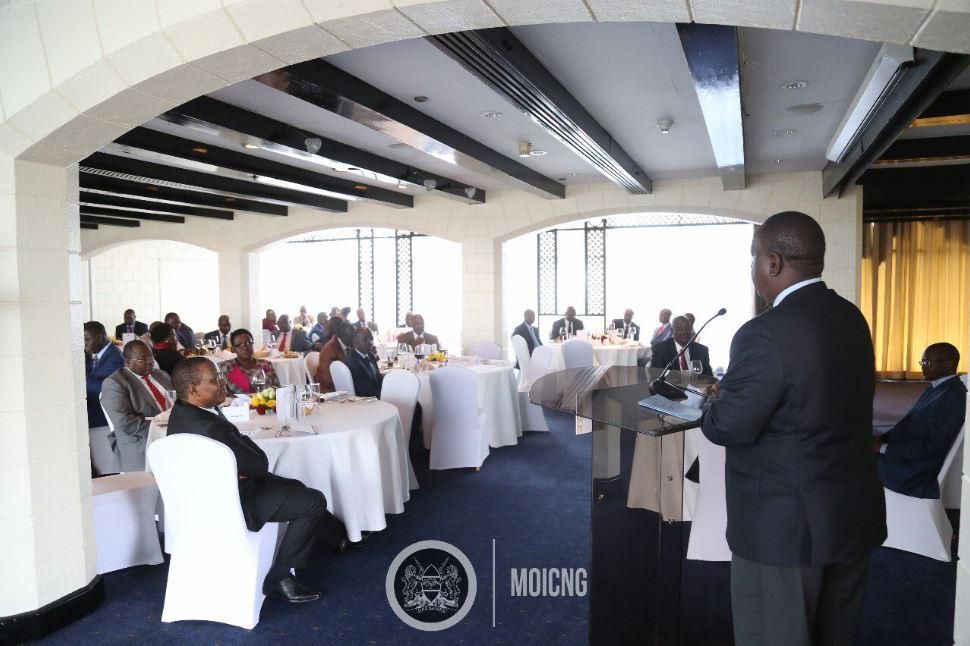 Government holds farewell party for former Inspector General of Police Joseph Boinett (MOICNG)