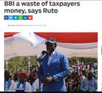 A screenshot of the headline that was faulted by DP Ruto
