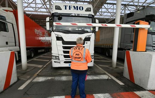 Like this test at Eurotunnel last week, staff have been checking trucks on their way to Britain in a test of post-Brexit customs measures