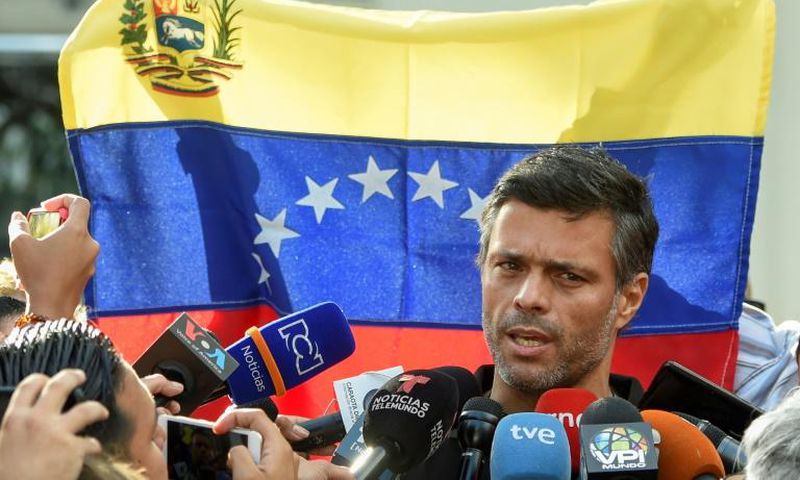Venezuelan high-profile opposition politician Leopoldo Lopez sought refuge in the Spanish embassy in Caracas