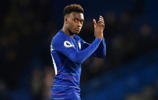 Staying put: Callum Hudson-Odoi signed a new five-year contract with Chelsea on Thursday