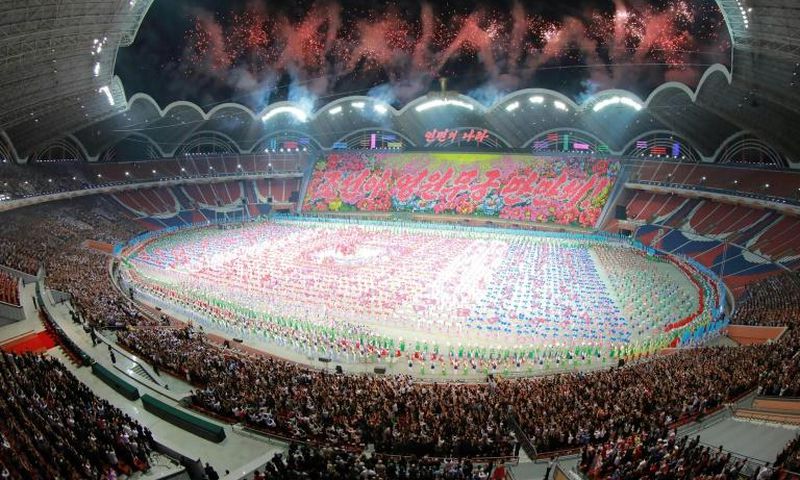 The Mass Games are one of the world's biggest performances and are tightly choreographed with months of practice, but leader Kim Jong Un was not impressed