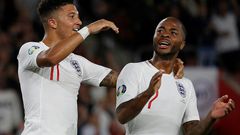 Raheem Sterling and Jadon Sancho are two of the young stars leading England towards Euro 2020