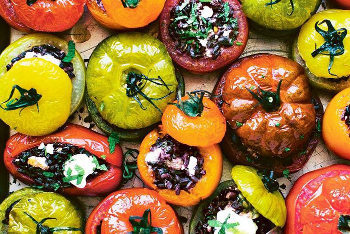 Stuffed Rainbow Tomatoes Recipe
