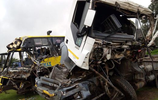 1 person reported dead after trailer crashes into bus at Mau Summit along Nakuru-Eldoret highway