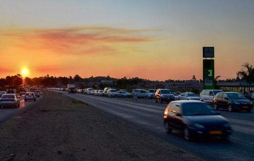 Spending the night in long queues to get fuel is another sign of the crisis former leader Robert Mugabe left behind