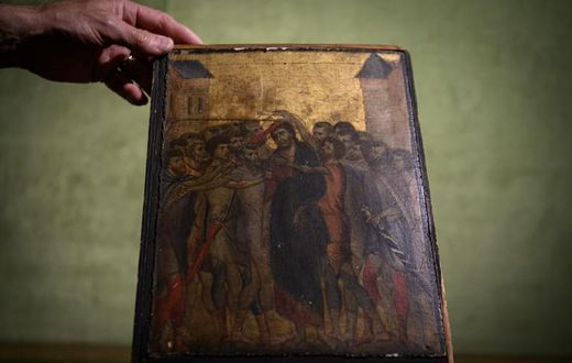 The painting has been attributed to the late 13th century Florentine artist Cenni di Pepo also known as Cimabue