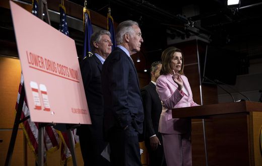 Pelosi Details Drug-Price Plan, Adding to a Stalled Debate