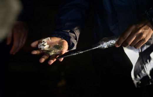 Knife and drugs: The haul made by a patrol in Bonteheuwel, a crime-ridden district of Cape Town