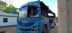 Nasiib Sacco bus involved in a grisly road accident at Tula area along the Mwingi-Garissa road (Twitter)