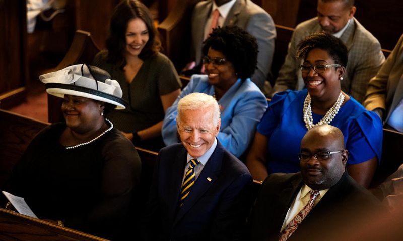 Biden Extols His Black Support