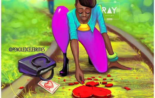 Heartbreak (Courtesy:raystyles/penciledcelebrities)