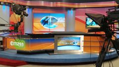 An empty Citizen TV studio