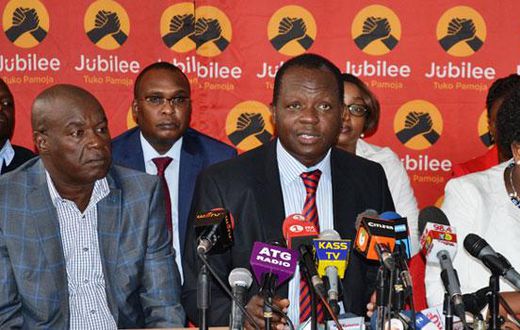 File image of Jubilee party secretary general Raphael Tuju