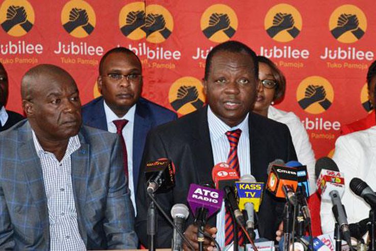 File image of Jubilee party secretary general Raphael Tuju