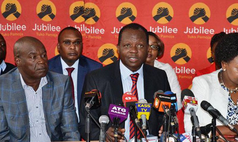 File image of Jubilee party secretary general Raphael Tuju