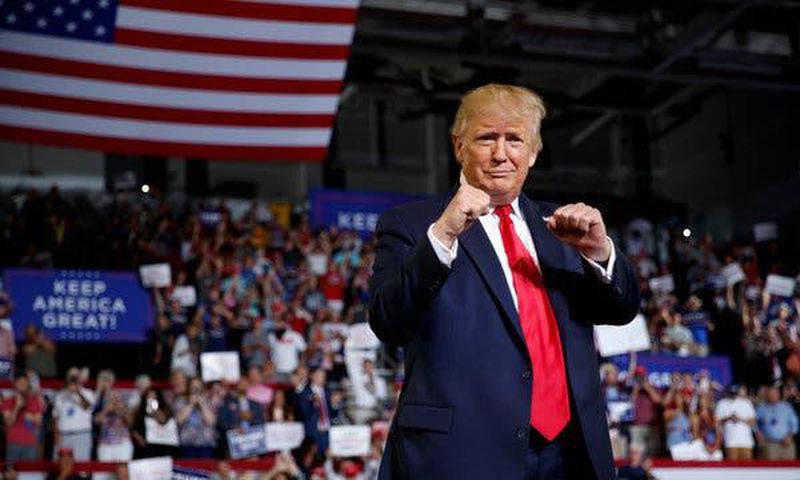 At North Carolina rally, Trump bets on divisive attacks as way to bolster reelection bid