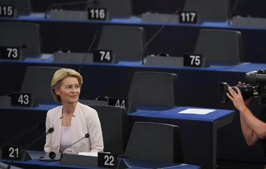 Von der Leyen has been criticised by rights groups and some European lawmakers over the title