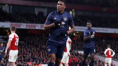 Anthony Martial during a previous match against Arsenal (courtesy)