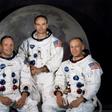 Neil Armstrong, Michael Collins and Buzz Aldrin (left to right), photographed on March 30, 1969