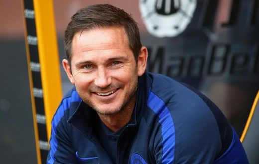 All smiles: Frank Lampard's Chelsea enjoyed a 5-2 win at Wolves on Saturday