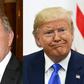 Kim Darroch (l) is to be made a Lord, despite being described Donald Trump as a 'very stupid guy'