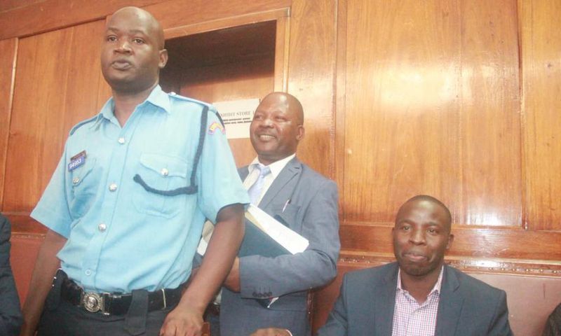 Nandi Governor Stephen Sang during his court appearance on June 11, 2019. He has vowed to erect a cattle dip in Kibwari Tea Estate in one month