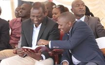 File image of Deputy President William Ruto (left) and Kikuyu MP Kimani Ichungwa during a past church service at PCEA Church in Mwiki