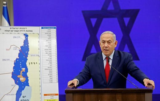 Israeli Prime Minister Benjamin Netanyahu gives a statement in Ramat Gan, near the Israeli coastal city of Tel Aviv, on September 10, 2019