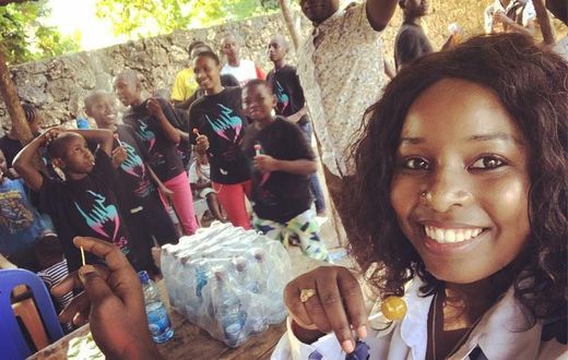 Saumu Mbuvi adopts a child as she pays tribute to late mother