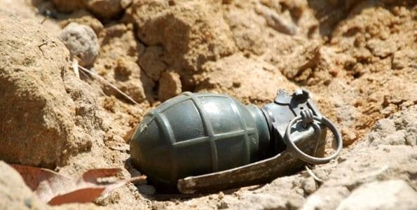 Explosive found hidden at a construction site