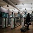 A Eurostar passenger going through an automated ePassport gate equiped with a facial recognition system the gare du Nord in Paris: Canada and the Netherlands hope to reproduce the experience on trans-Atlantic flights by 2020