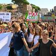 Crowds of young people joined the climate protests in Rome and other cities
