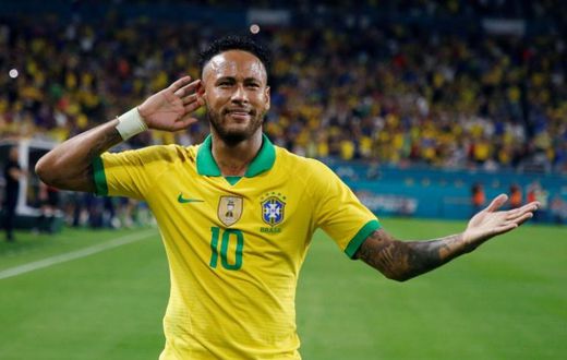A woman who accused Brazilian football star Neymar -- seen here celebrating after scoring against Colombia during their international friendly football match in Miami, Florida on September 6, 2019 -- of rape is facing extortion and slander charges