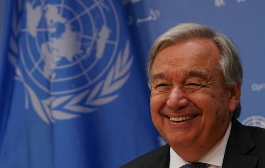UN Secretary-General Antonio Guterres briefs the press on the 2019 United Nations General Assembly