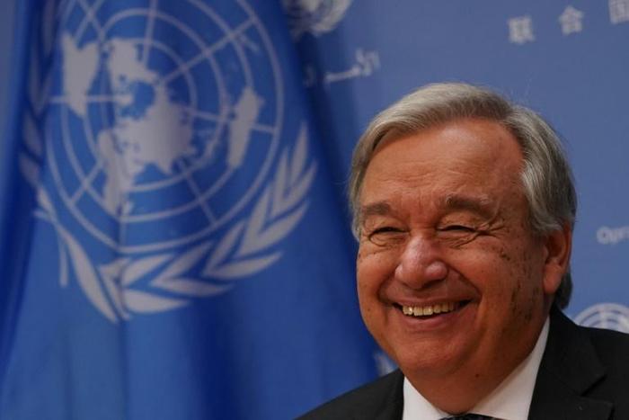 UN Secretary-General Antonio Guterres briefs the press on the 2019 United Nations General Assembly