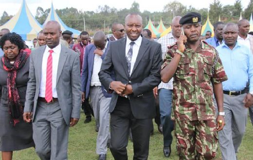 Hillary Barchok (Left) to be sworn in as Bomet Governor on August 8 following Dr Joyce Laboso burial