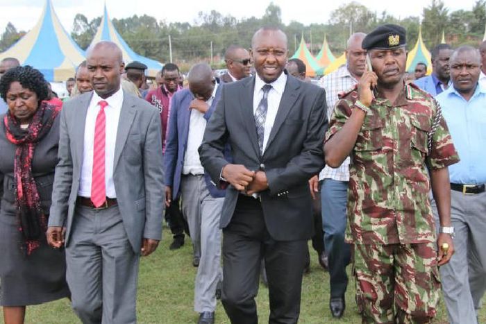 Hillary Barchok (Left) to be sworn in as Bomet Governor on August 8 following Dr Joyce Laboso burial