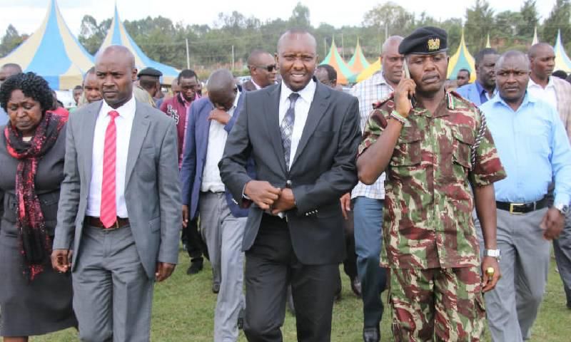 Hillary Barchok (Left) to be sworn in as Bomet Governor on August 8 following Dr Joyce Laboso burial