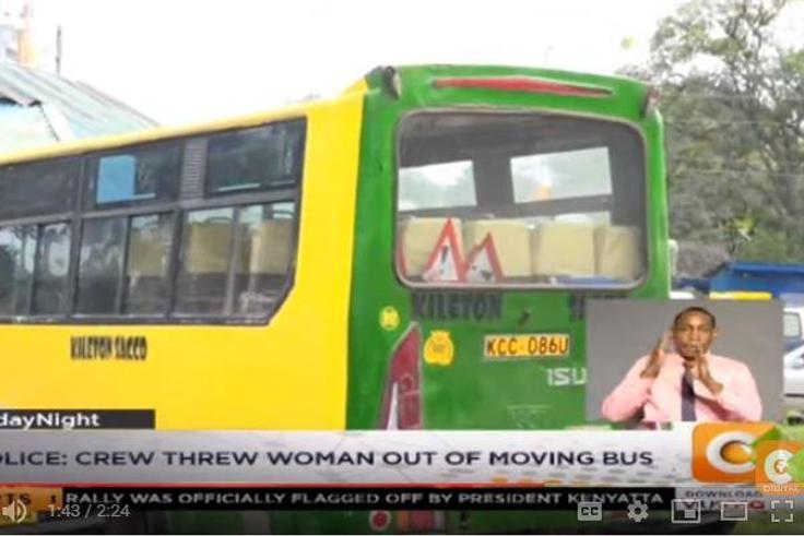 A screeb grab of the Kileton SACCO matatu